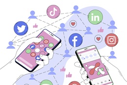 Image describing social medium links of JobsReach Healthcare